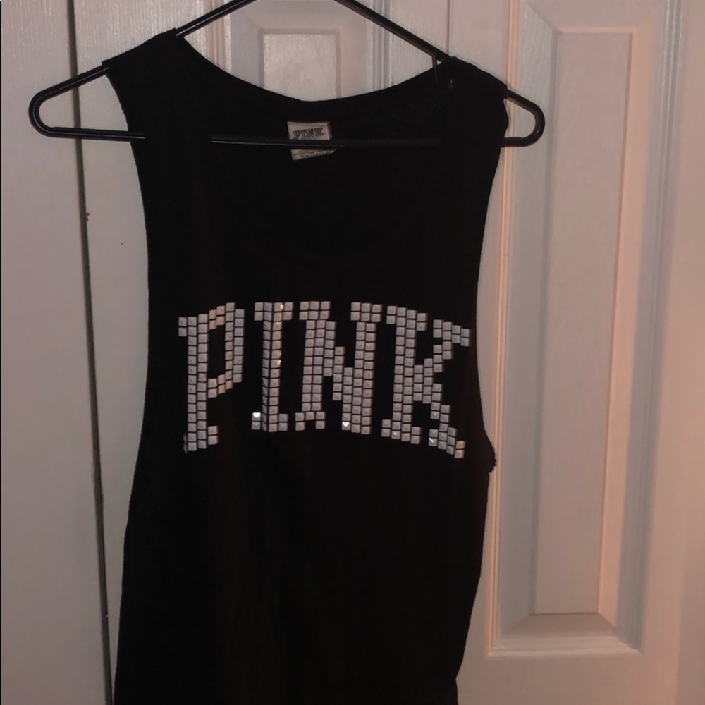 PINK black tank